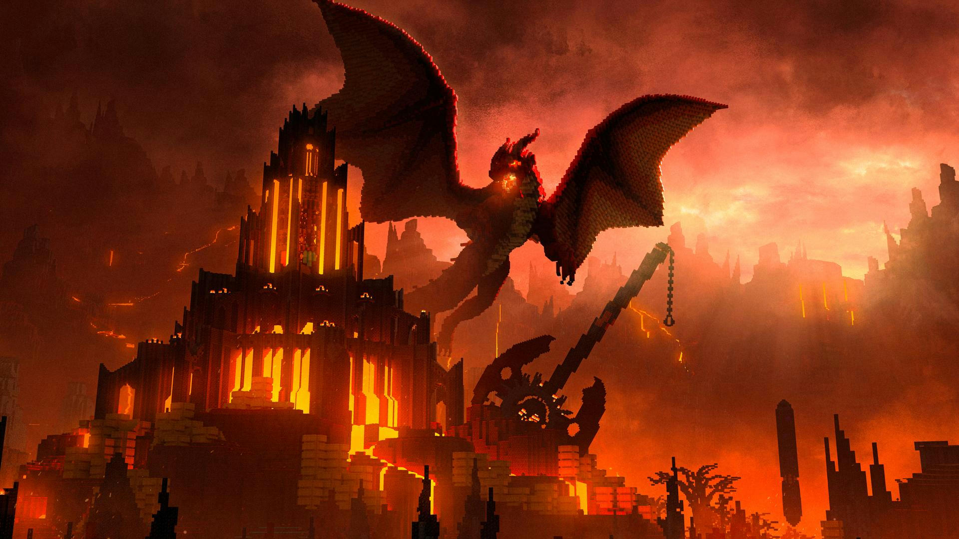 Minecraft 100 Thieves Open World Underworld Nether Minecraft Castle Dragon