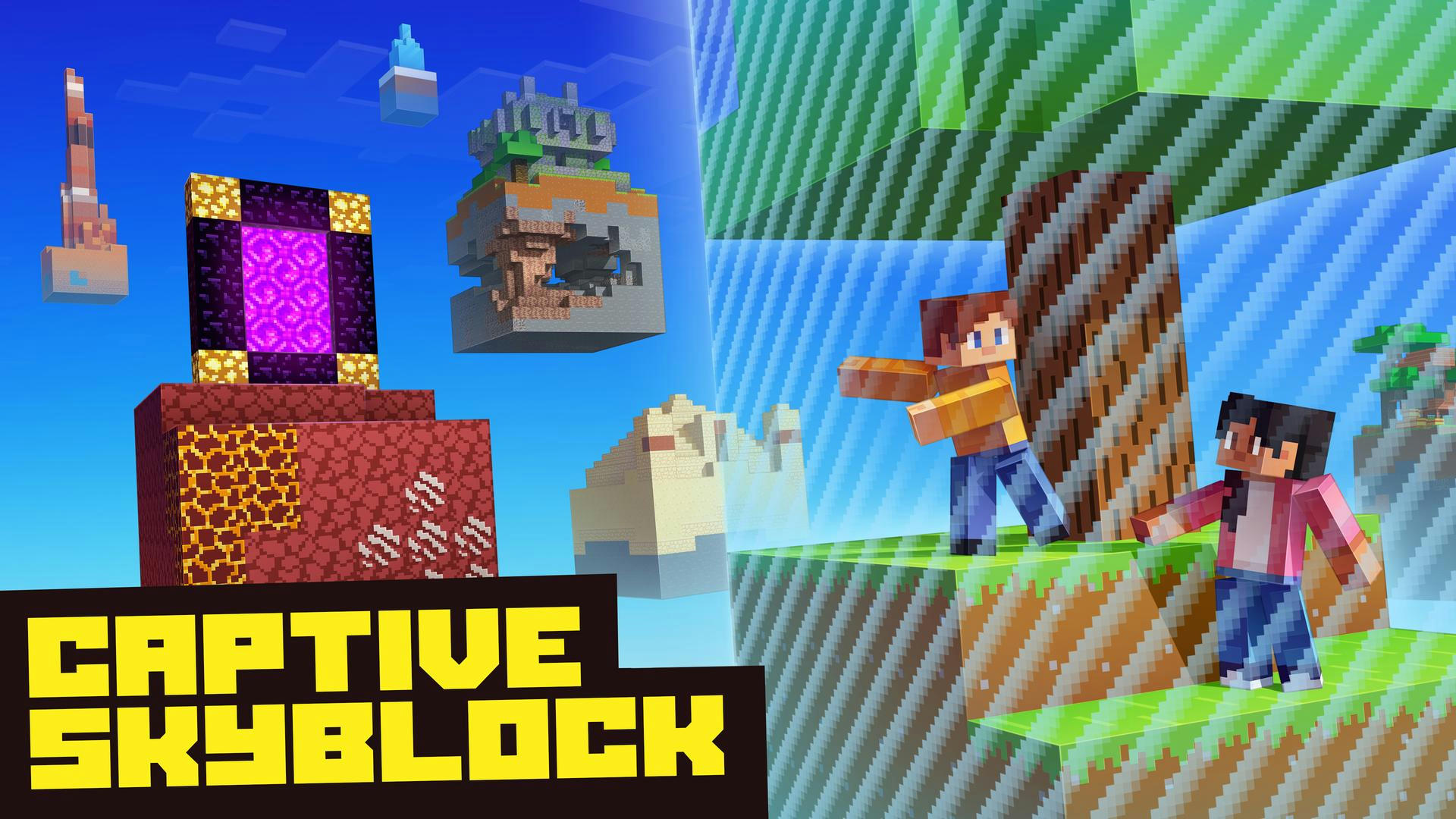 Captive Skyblock Keyart