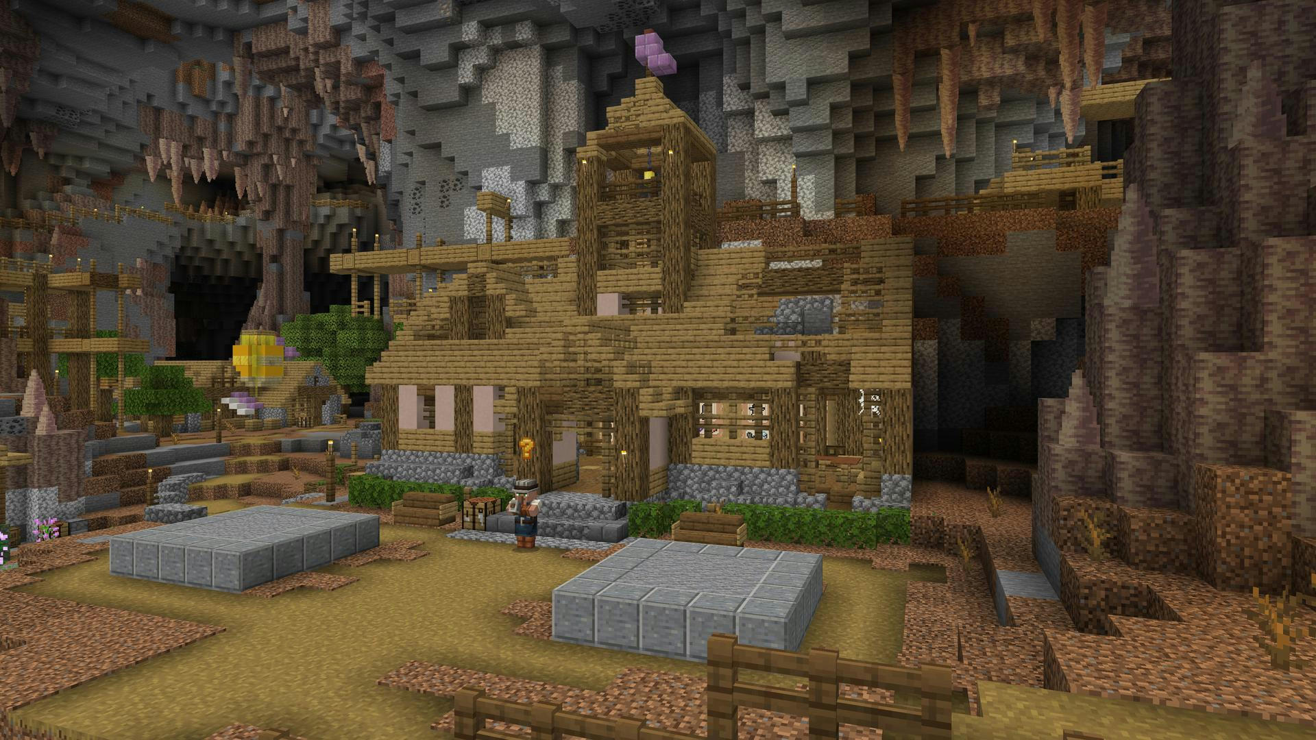 Caves And Cliffs Explorers Town Hall
