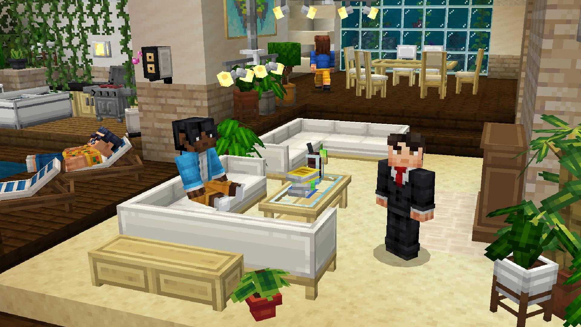Furniture Modern 2 Minecraft Screenshot Living Room